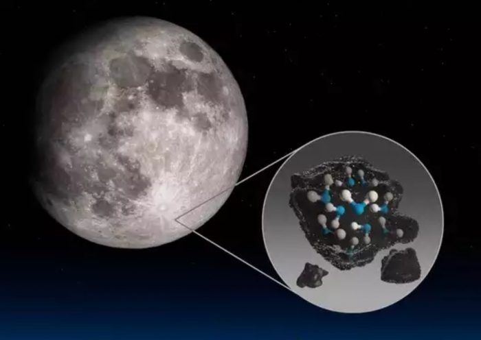 NASA has discovers water on surface of moon facing towards sun