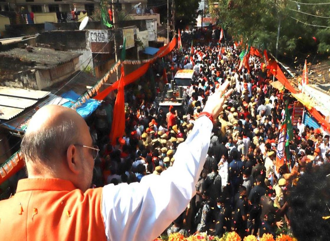 BJP performes well in greater hyderabad municipal corporation election